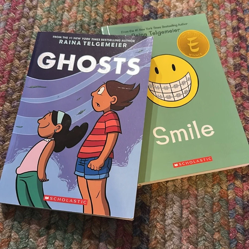 3 Raina‎ Telgemeier books Ghosts: A Graphic Novel and Smile NEW Guts